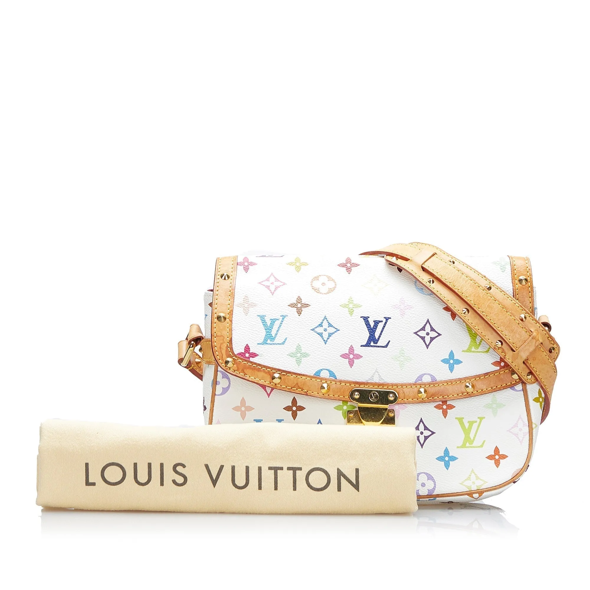 Louis Vuitton Sologne White Multicolor Monogram Canvas