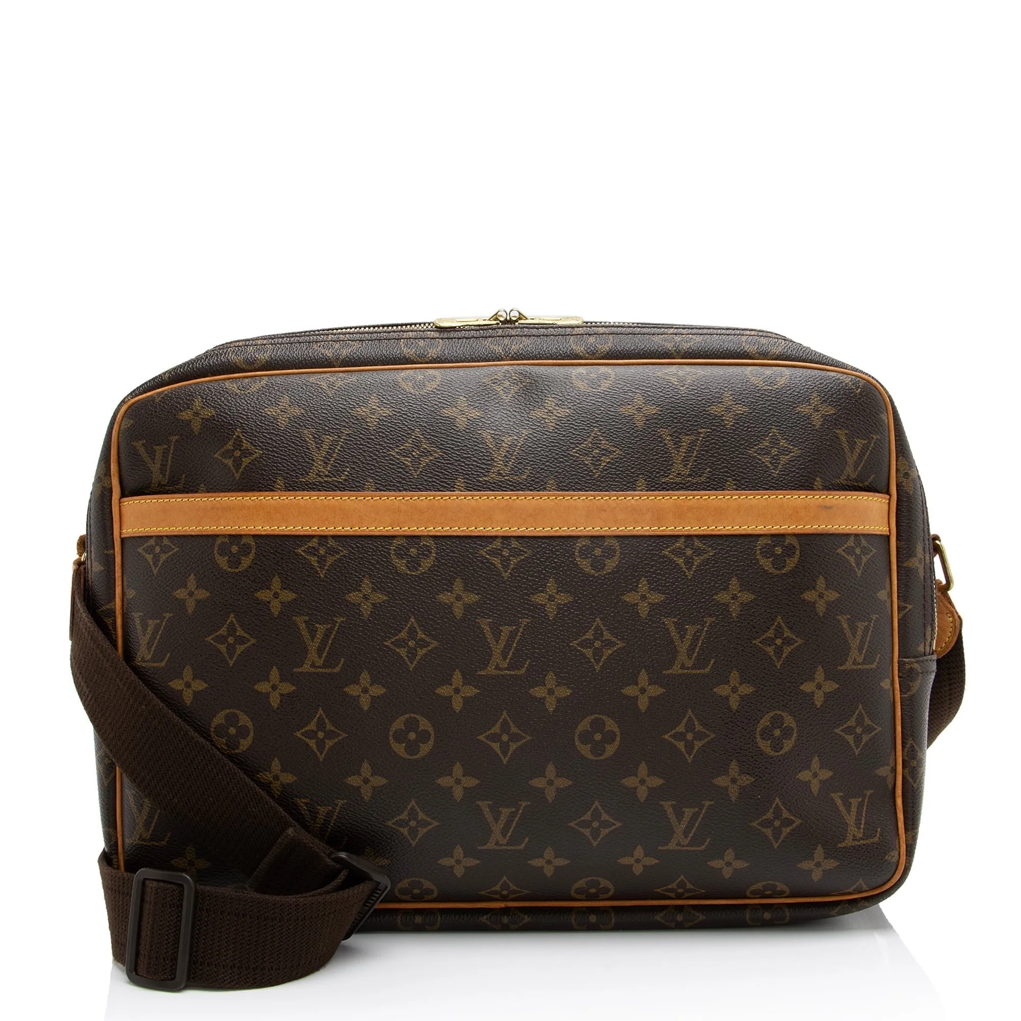 Louis Vuitton Vintage Monogram Canvas Reporter GM Messenger Bag (SHF-23072)