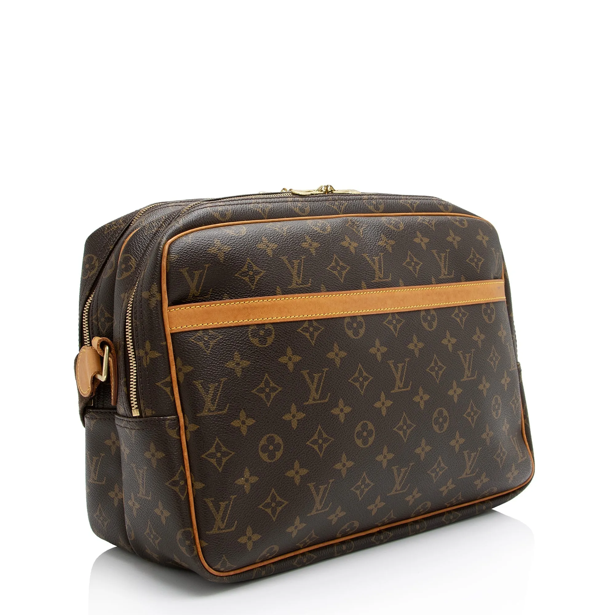 Louis Vuitton Vintage Monogram Canvas Reporter GM Messenger Bag (SHF-23072)