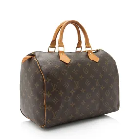 Louis Vuitton Vintage Monogram Canvas Speedy 30 Satchel (SHF-Lkta84)