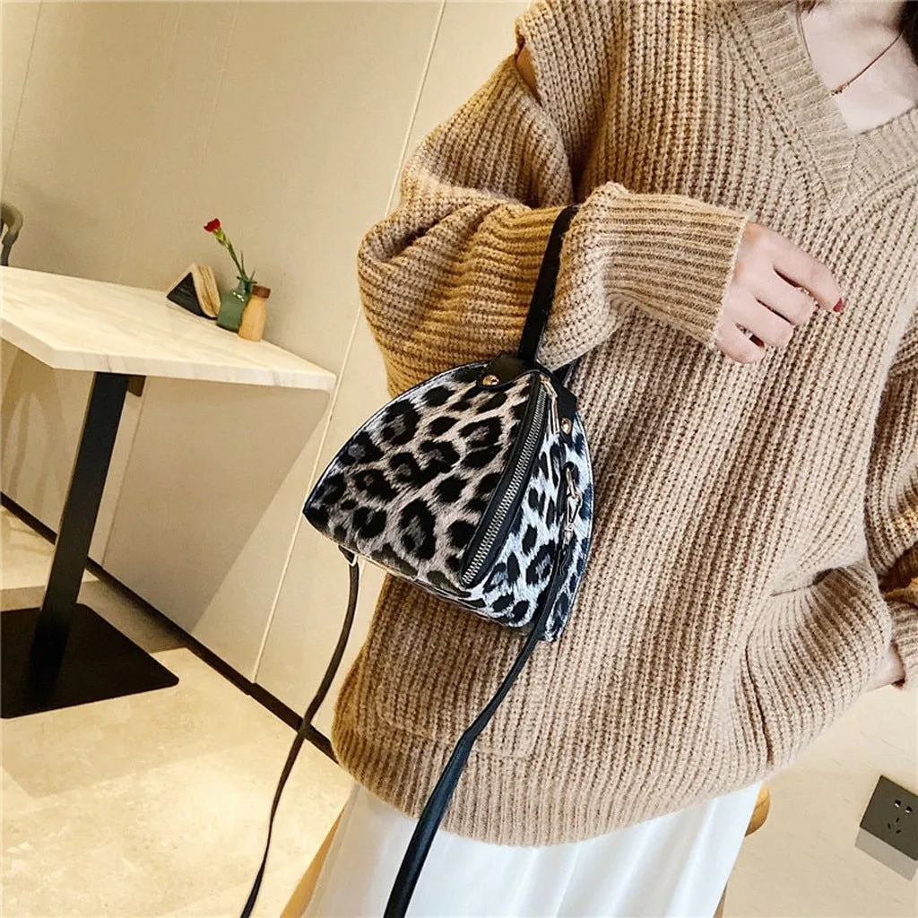 Luxury Messenger Leopard Print Bag