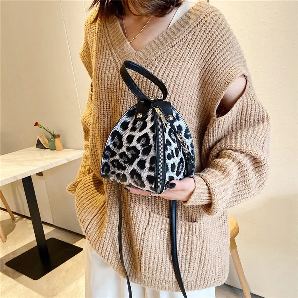 Luxury Messenger Leopard Print Bag