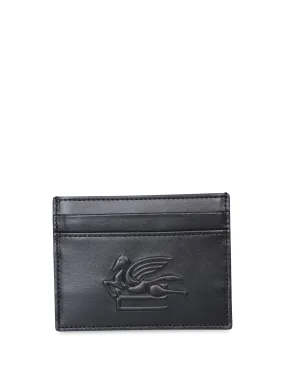 Macro logo black cardholder