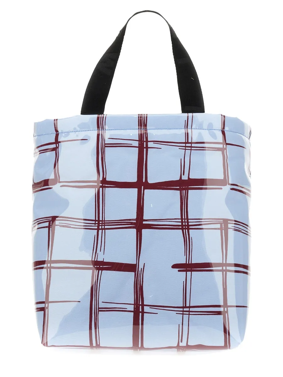 Marni Men Coated Canvas Tote Bag