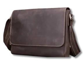 Mens Leather Bags Crossbody Shoulder Messenger Bags