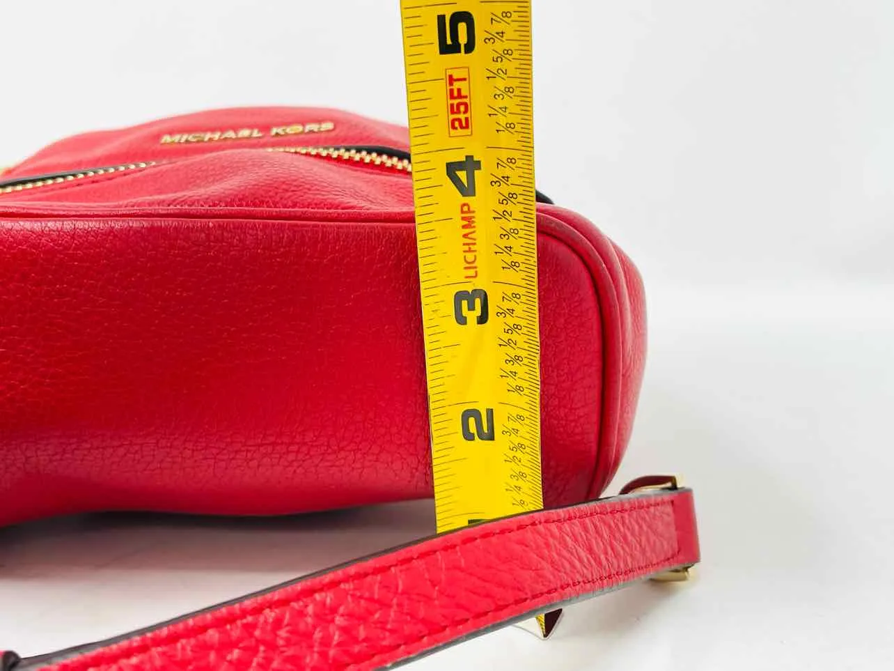 Michael Michael Kors Size XS Red Pebbled Leather AS IS Designer BackPack