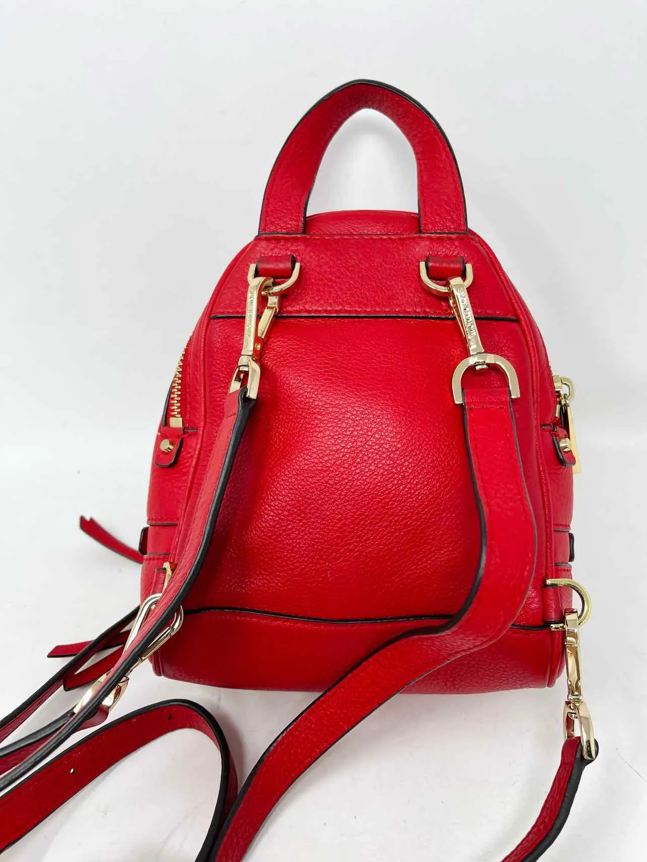 Michael Michael Kors Size XS Red Pebbled Leather AS IS Designer BackPack