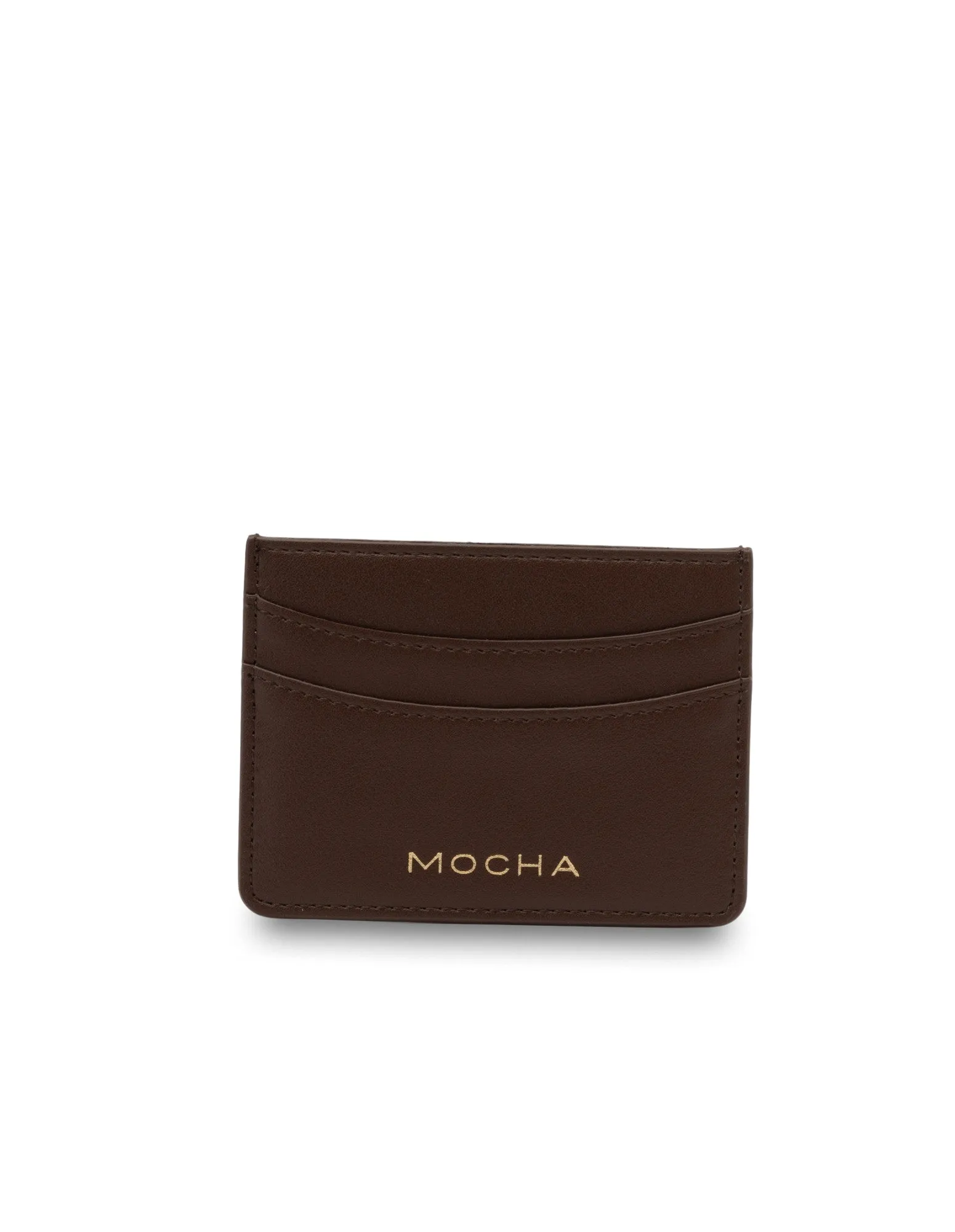 Mocha Donnette Simple Card Holder - Dark Chocolate