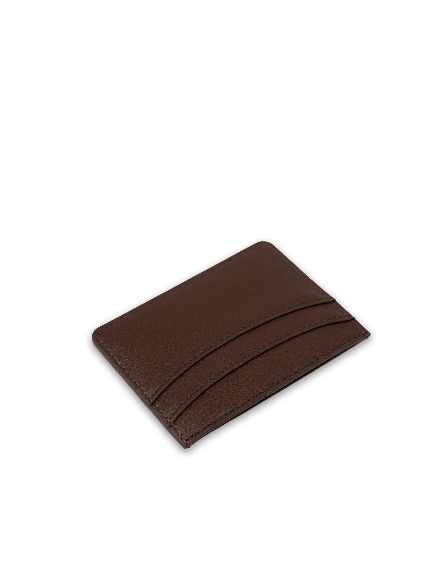 Mocha Donnette Simple Card Holder - Dark Chocolate