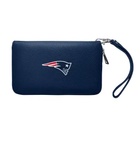 New England Patriots Zip Organizer Wallet Pebble