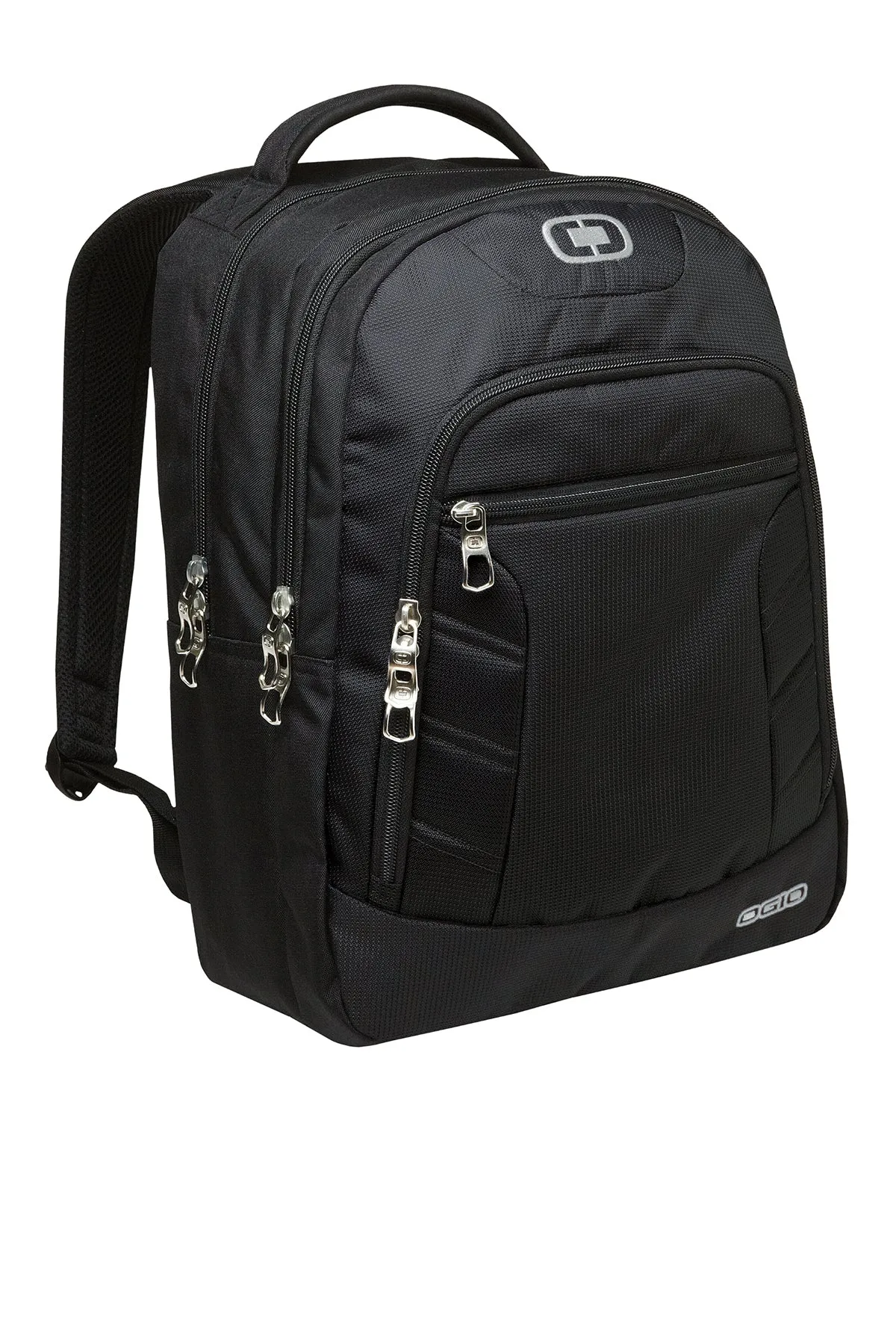 OGIO Colton Customzied Backpacks, Black/Silver