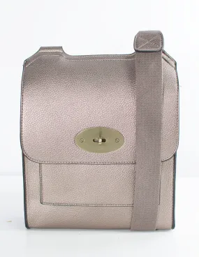 Pewter Messenger Bag