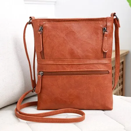 Purpdrank - Vintage Crossbody Bags for Women Messenger Bags High Quality Leather Handbag Female Shoulder Bag Bolsa Feminina