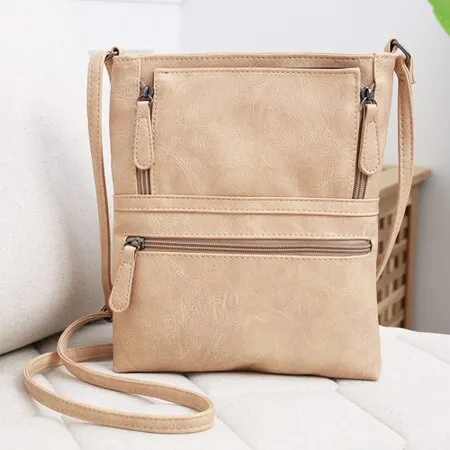 Purpdrank - Vintage Crossbody Bags for Women Messenger Bags High Quality Leather Handbag Female Shoulder Bag Bolsa Feminina