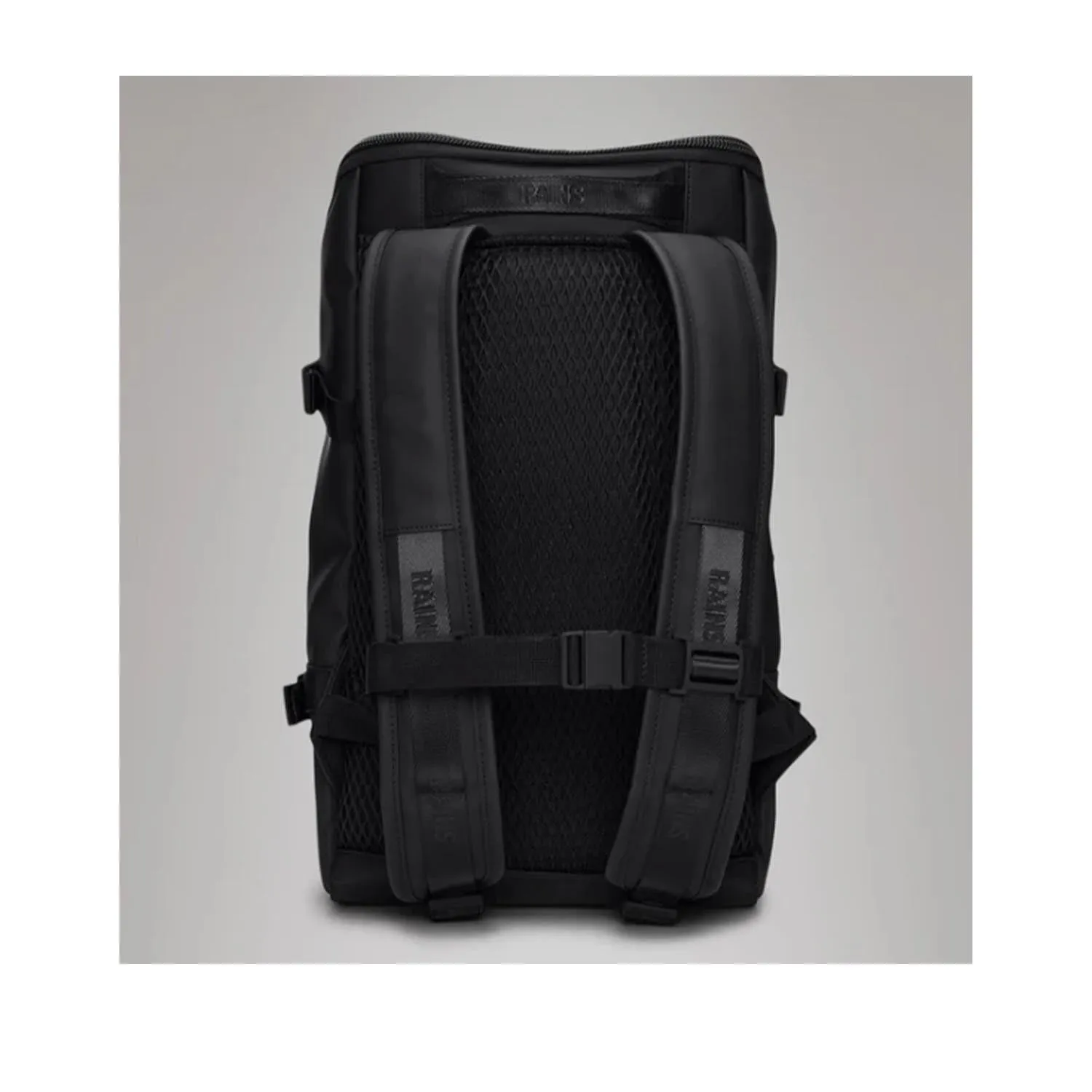 Rains Trail Cargo Backpack in Black