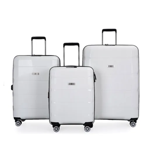 Richland Fashion Hand Luggage Lightweight PP Hard Shell Trolley Expandable Travel Suitcase with 4 Wheels - Large 28"