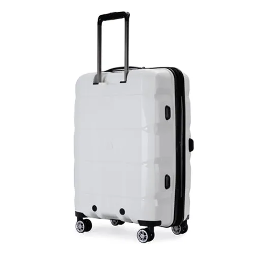 Richland Fashion Hand Luggage Lightweight PP Hard Shell Trolley Expandable Travel Suitcase with 4 Wheels - Large 28"