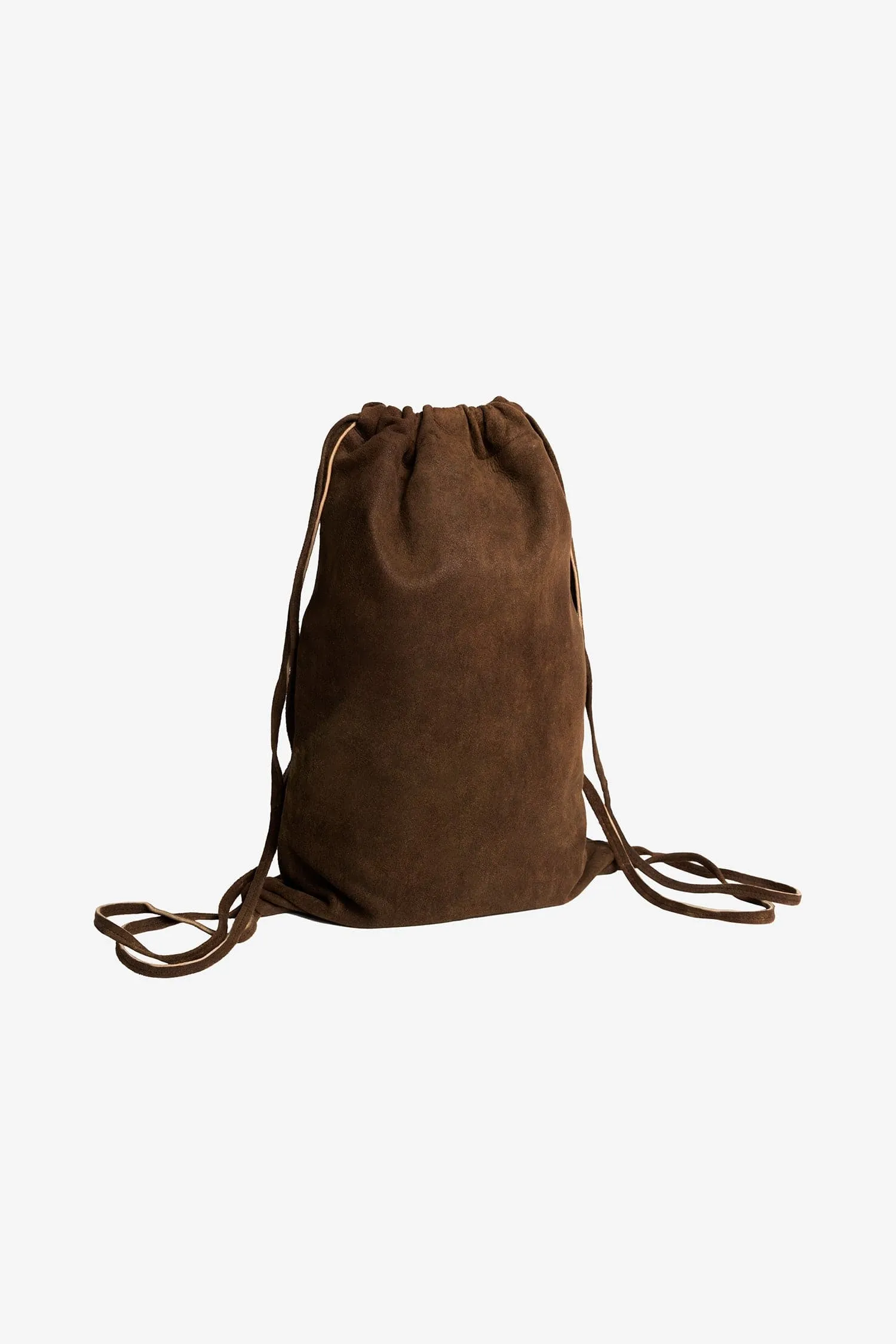 RLH3414 - Unisex Leather Drawstring Backpack