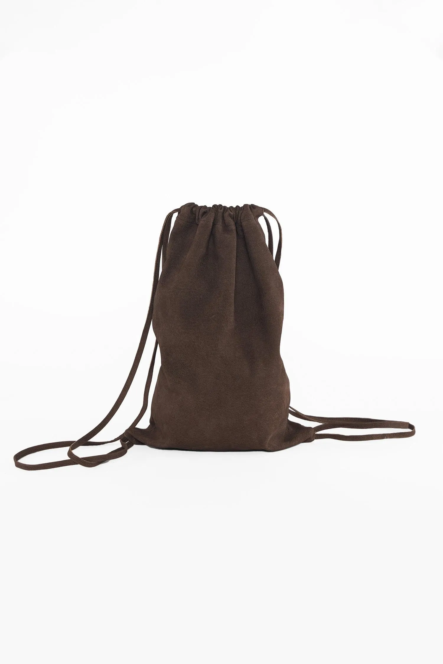 RLH3414 - Unisex Leather Drawstring Backpack