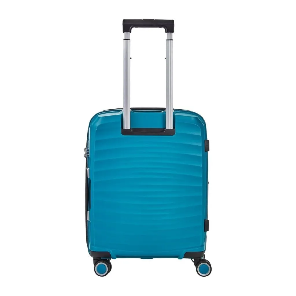 Rock Sunwave 54cm Carry On Hardsided Luggage - Blue