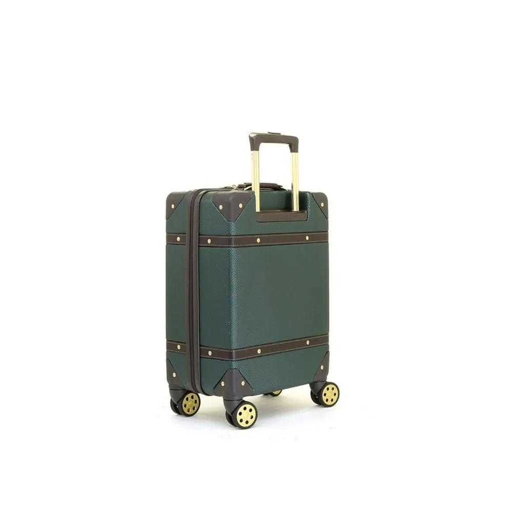 Rock Vintage 54cm Carry On Hardsided Luggage - Green