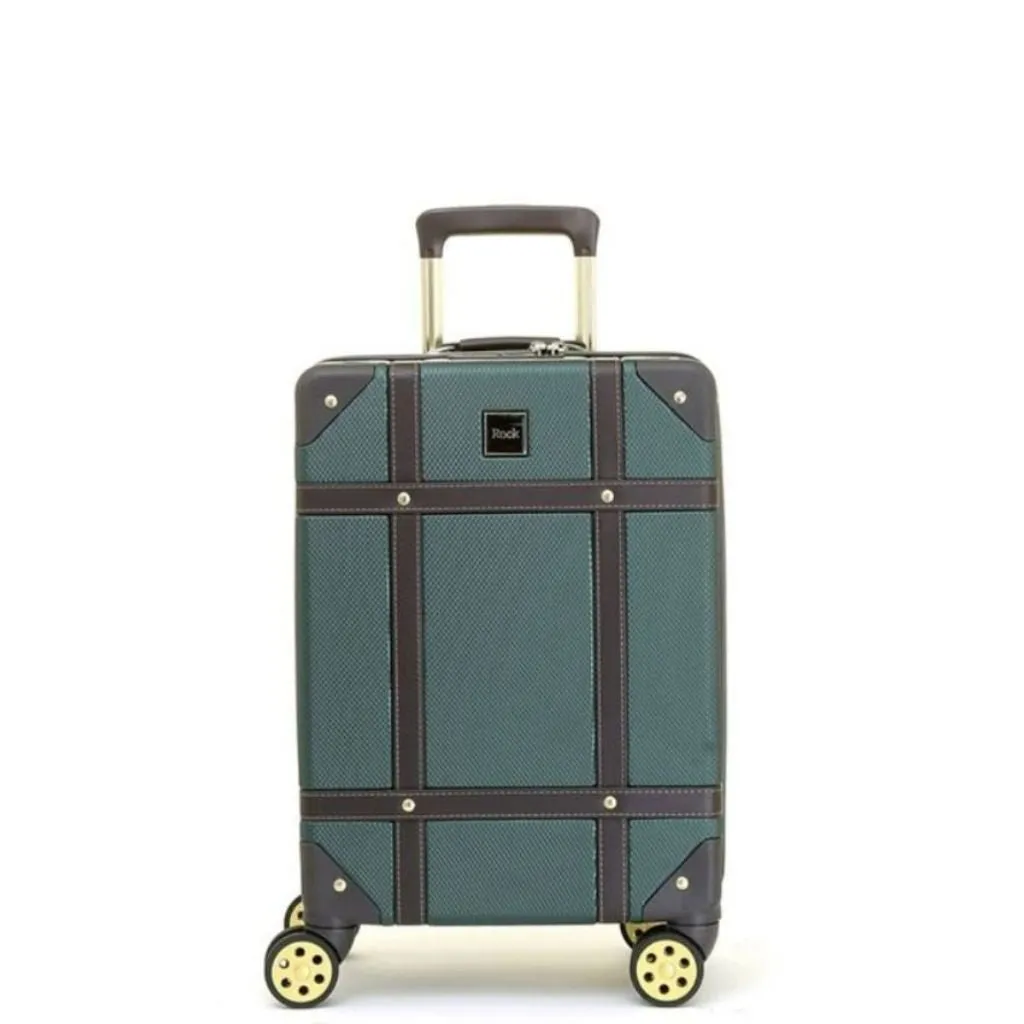 Rock Vintage 54cm Carry On Hardsided Luggage - Green