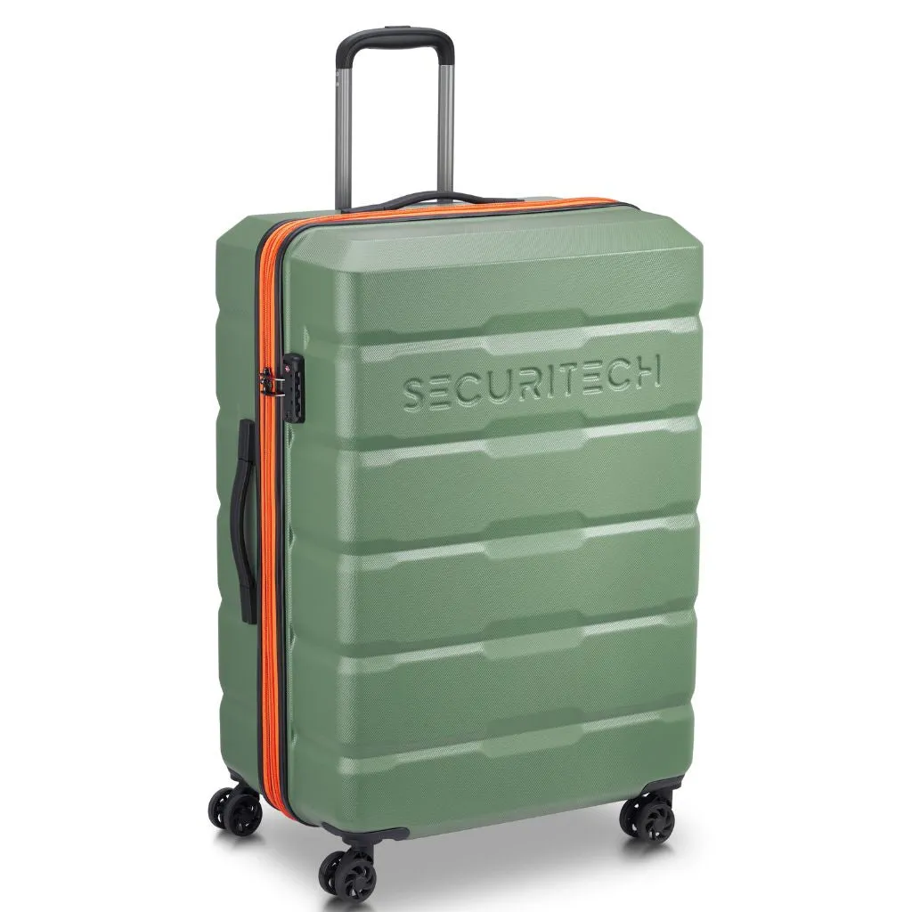 Securitech By Delsey Citadel 75cm Large Exp Hardsided Luggage - Green