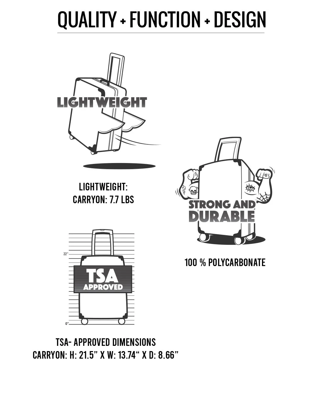 Sharknautics Carry-on Luggage