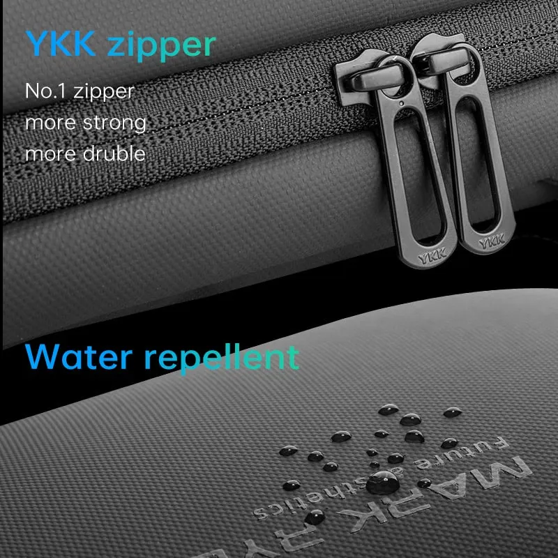 Slim Laptop Backpack for Men Business Travel Backpack USB Charging Port for  Men Water Repellent Bag