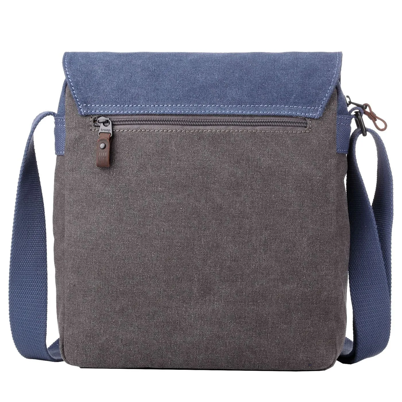 Troop London Canvas Messenger Bag Blue