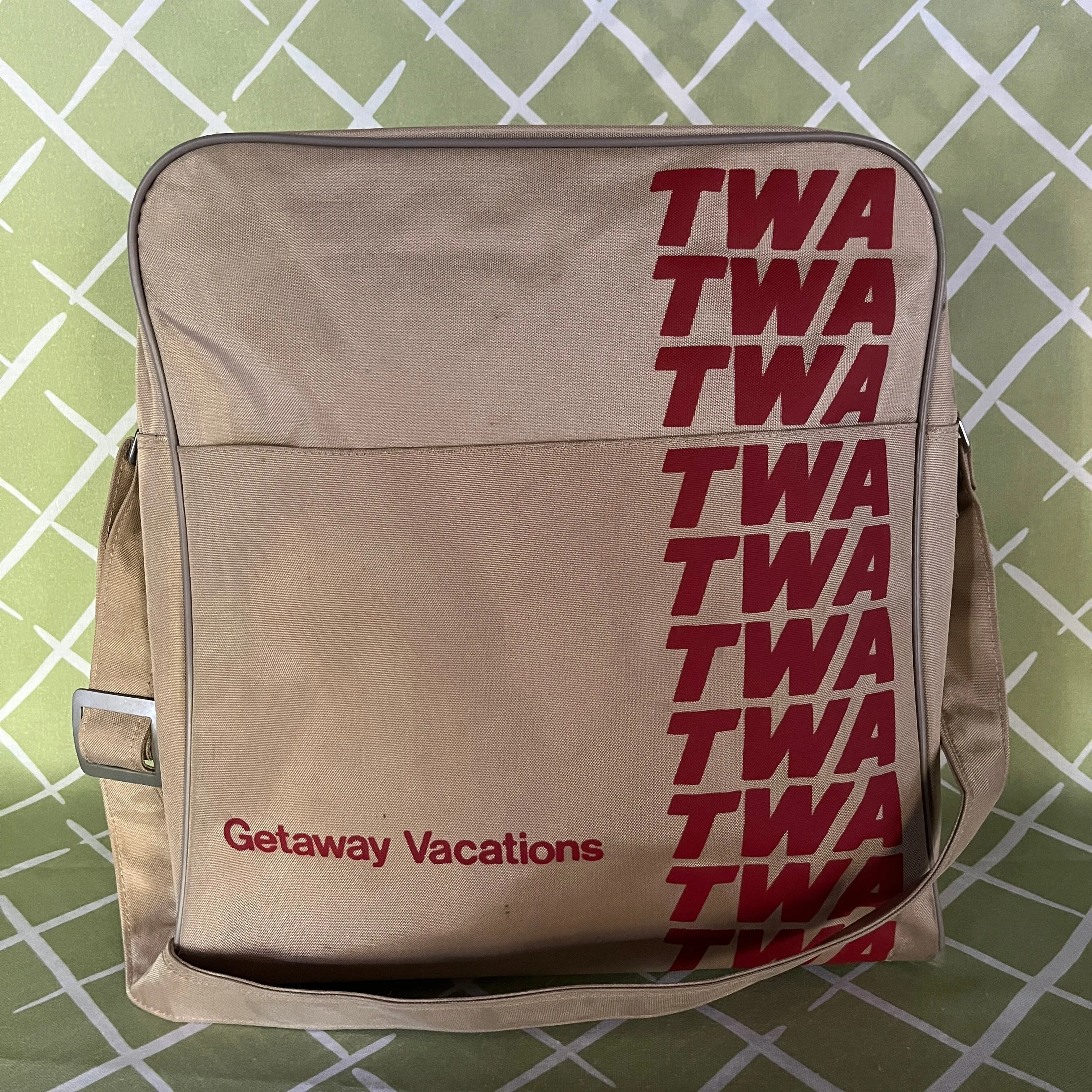 Vintage TWA Messenger Bag