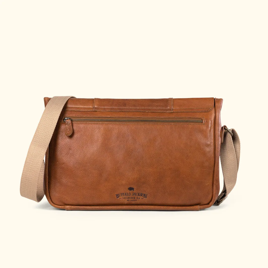 Walker Leather Messenger Bag | Rustic Tan