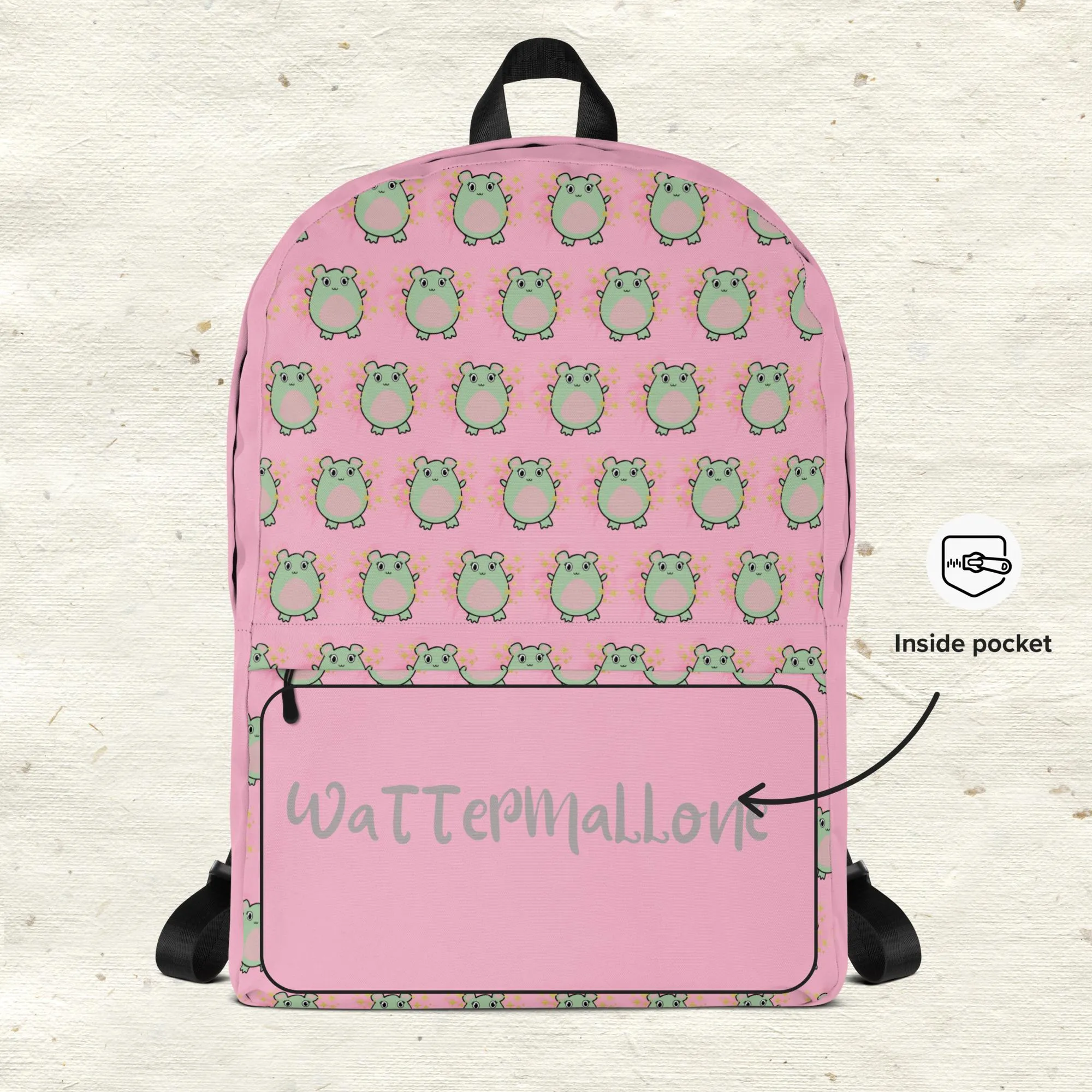 WaTTerMaLLone Pink Backpack