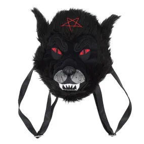 Wolf Head Plush Purse Bag or Backpack